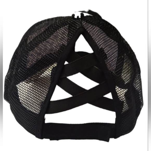 Womens Accessories Baseball Animal Print Ponytail Cap - Picture 5 of 7